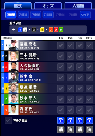 競輪・オートレースに投票