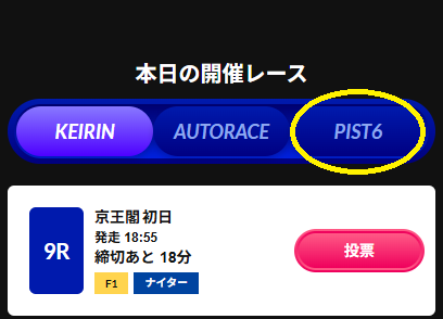 ティップスターはPIST6にも賭けられる