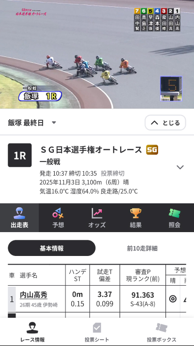 オートレースと競輪に投票できるウィンチケット